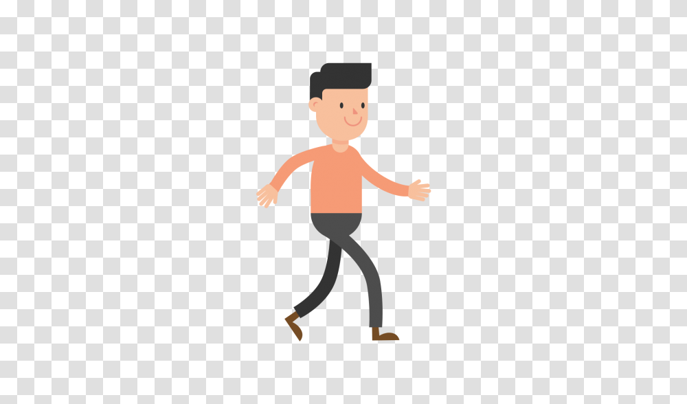 Man Walking Cartoon Vector, Person, Human, Standing, Boy Transparent Png