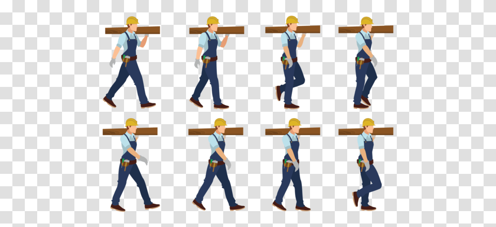 Man Walking Cycle, Person, Pants, Duel Transparent Png