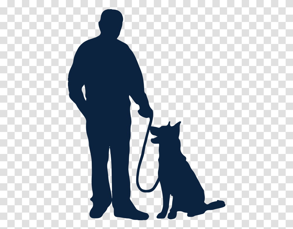 Man Walking Dog Silhouette, Person, Human, Doctor, Photography Transparent Png