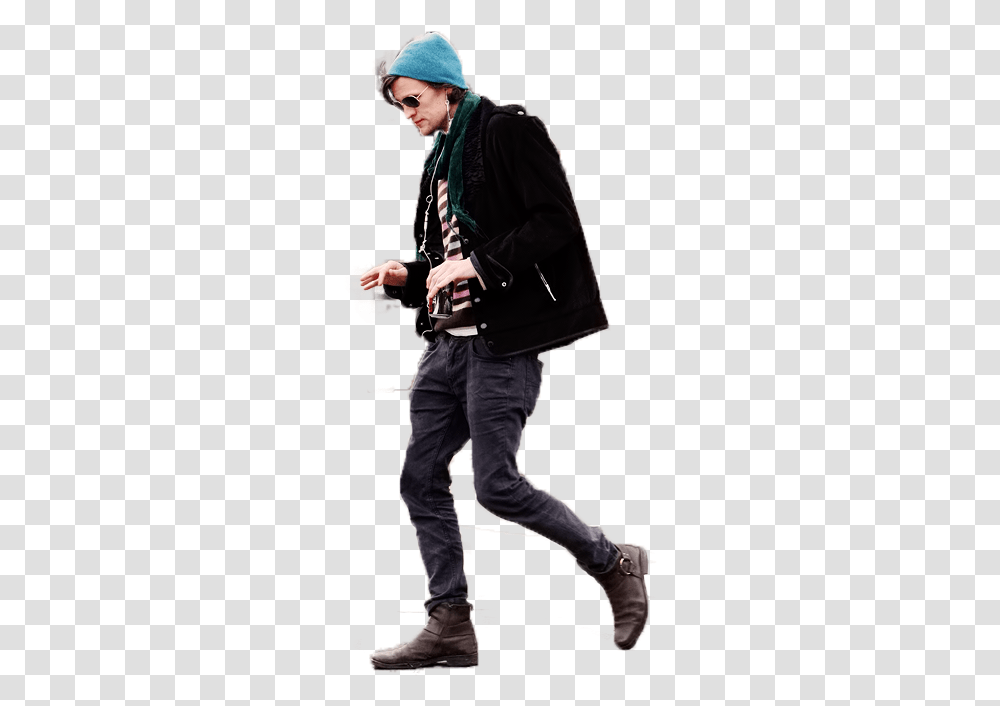 Man Walking Hipster Walking, Person, Performer, Photography Transparent Png