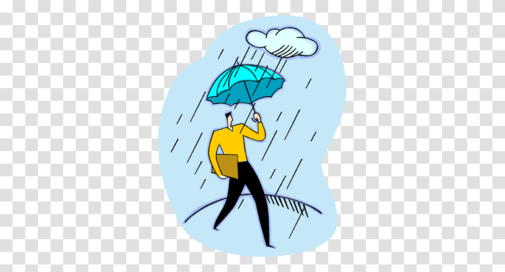 Man Walking In The Rain With An Umbrella Royalty Free Vector Clip, Outdoors, Canopy, Person, Human Transparent Png