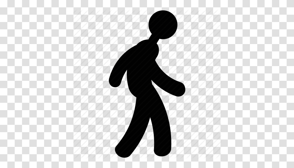 Man Walking Pedestrian Person Traveler Walker Walking Icon, Piano, Leisure Activities, Silhouette Transparent Png