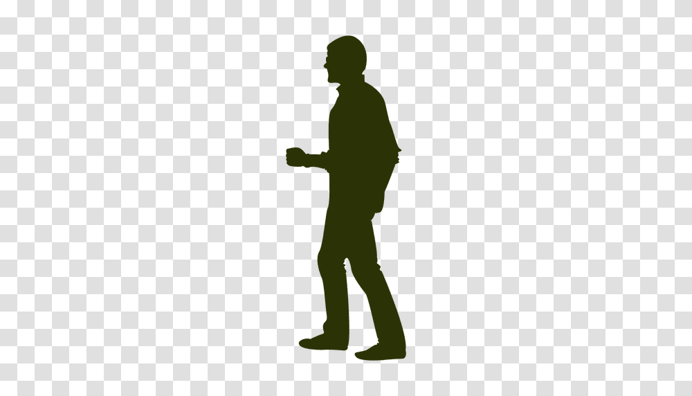 Man Walking Silhouette Closed Fist, Standing, Person, Pedestrian, Duel Transparent Png
