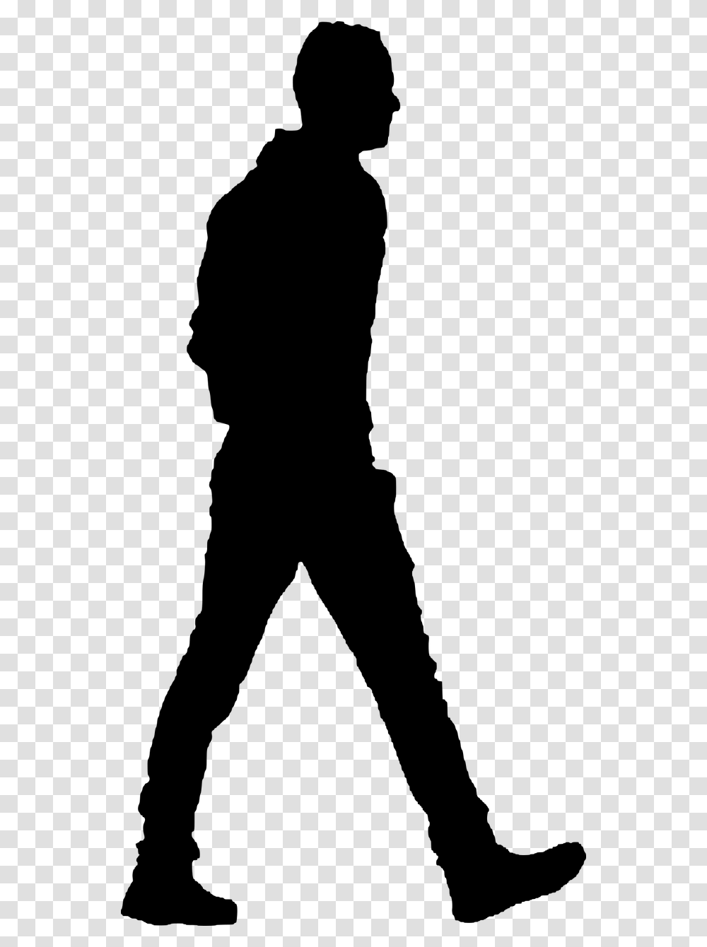Man Walking Street Free Picture Man Walking Silhouette, Gray, World Of Warcraft Transparent Png