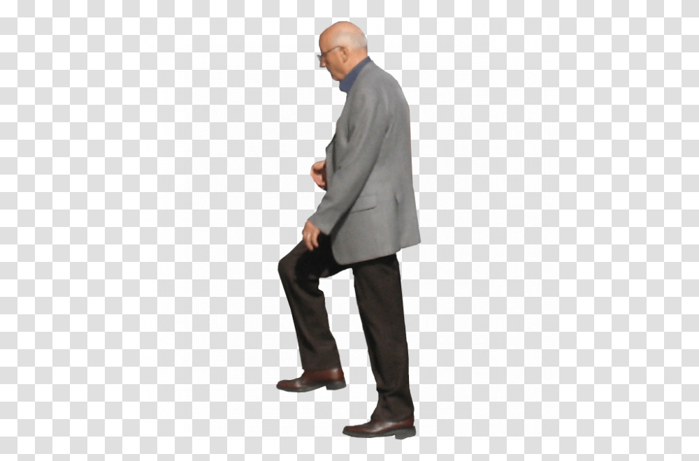 Man Walking Up Stairs, Standing, Person, Suit Transparent Png