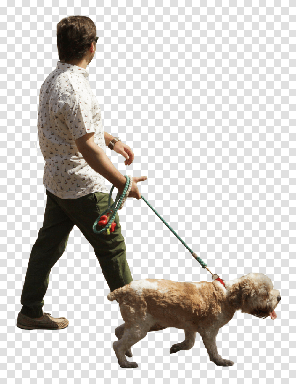 Man Walking With Dog Cut Out For Architectural Visualizations, Person, Animal, Mammal, Pet Transparent Png