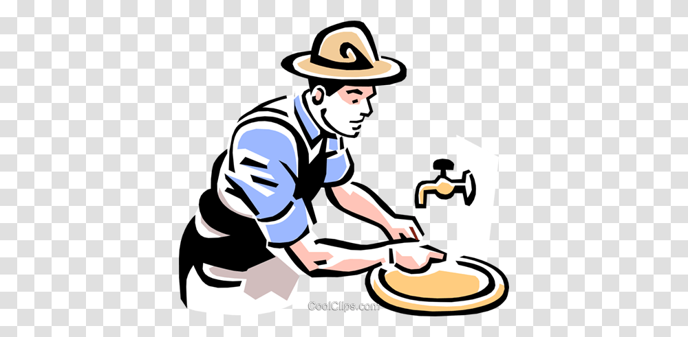 Man Washing Hands Royalty Free Vector Clip Art Illustration, Person, Human, Hat Transparent Png
