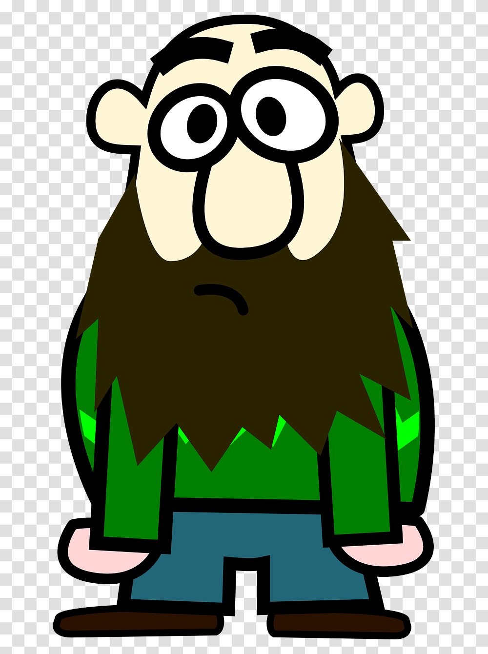 Man With A Beard Clipart, Animal, Mammal, Logo Transparent Png