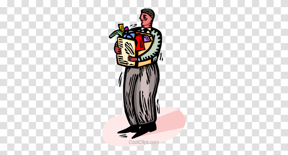 Man With A Box Of Clothes Royalty Free Vector Clip Art, Musical Instrument, Person, Human, Accordion Transparent Png