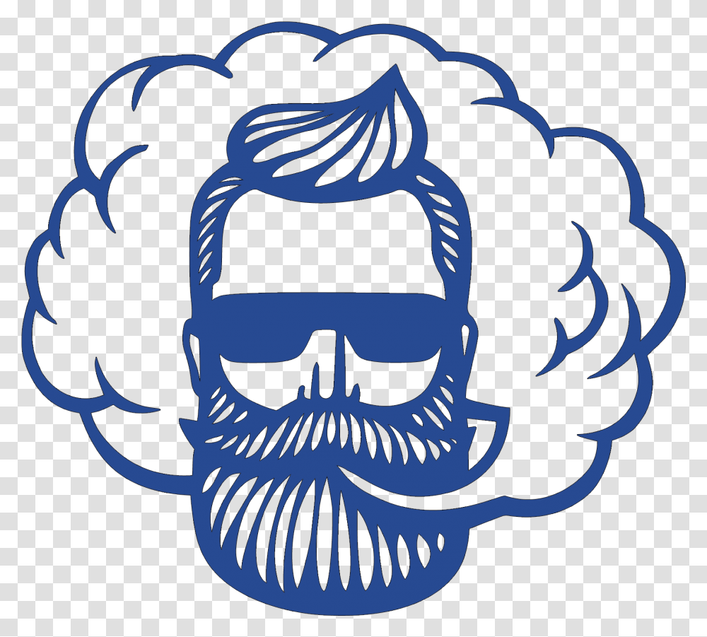 Man With A Mustache Logo, Stencil, Label Transparent Png