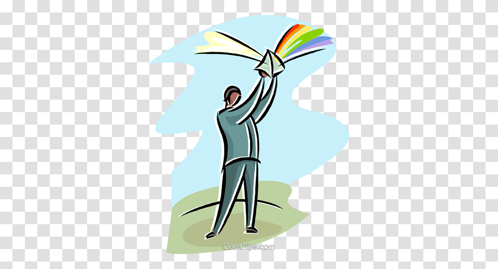 Man With A Prism Reflecting Light Royalty Free Vector Clip Art, Nature, Outdoors, Modern Art Transparent Png