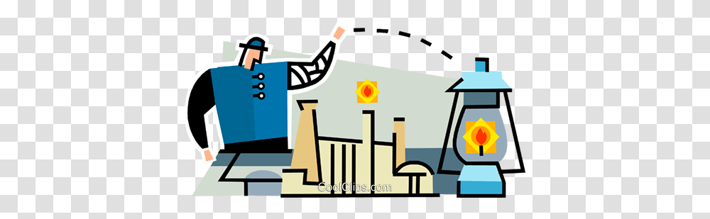 Man With An Oil Lamp Royalty Free Vector Clip Art Illustration, Building, Bowling, Architecture Transparent Png