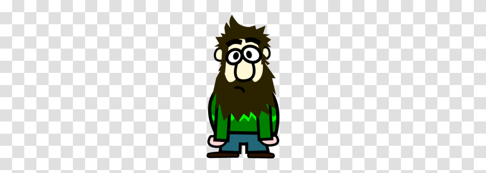 Man With Beard Cartoon Clip Art, Poster, Animal, Mammal, Wildlife Transparent Png