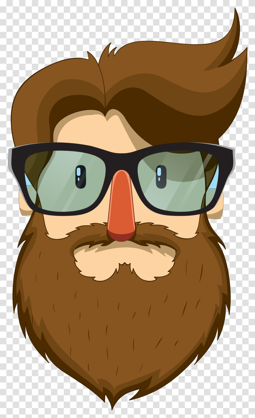 Man With Beard Clipart, Face, Glasses, Accessories, Accessory Transparent Png