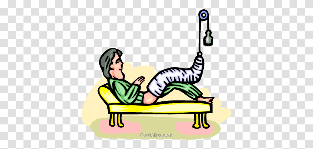 Man With Broken Leg Royalty Free Vector Clip Art Illustration, Sitting, Person, Human, Reading Transparent Png