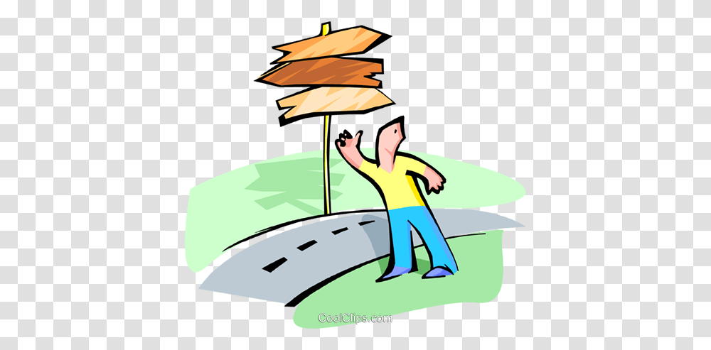 Man With Directional Signs Royalty Free Vector Clip Art, Outdoors, Water, Fishing, Angler Transparent Png