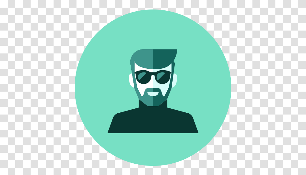 Man With Glasses Person User People Homem De Oculos Icon, Label, Text, Sunglasses, Accessories Transparent Png