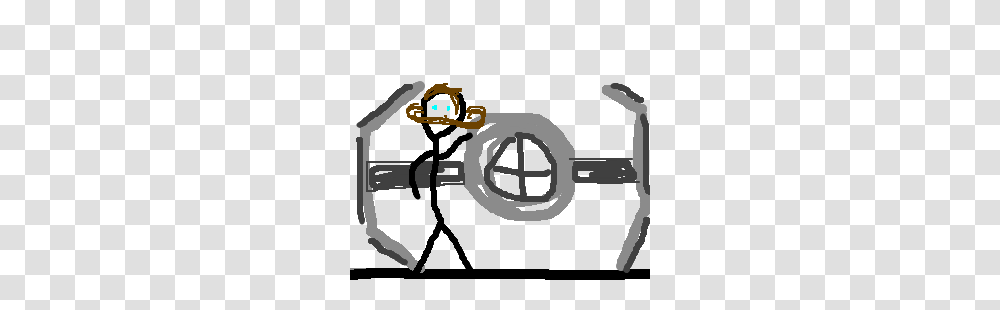 Man With Great Stache Poses With Tie Fighter Drawing, Horn, Brass Section, Musical Instrument, Leisure Activities Transparent Png