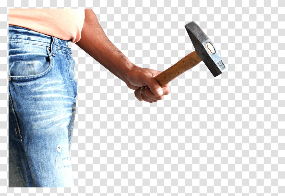 Man With Hammer Image, Person, Human, Axe, Tool Transparent Png