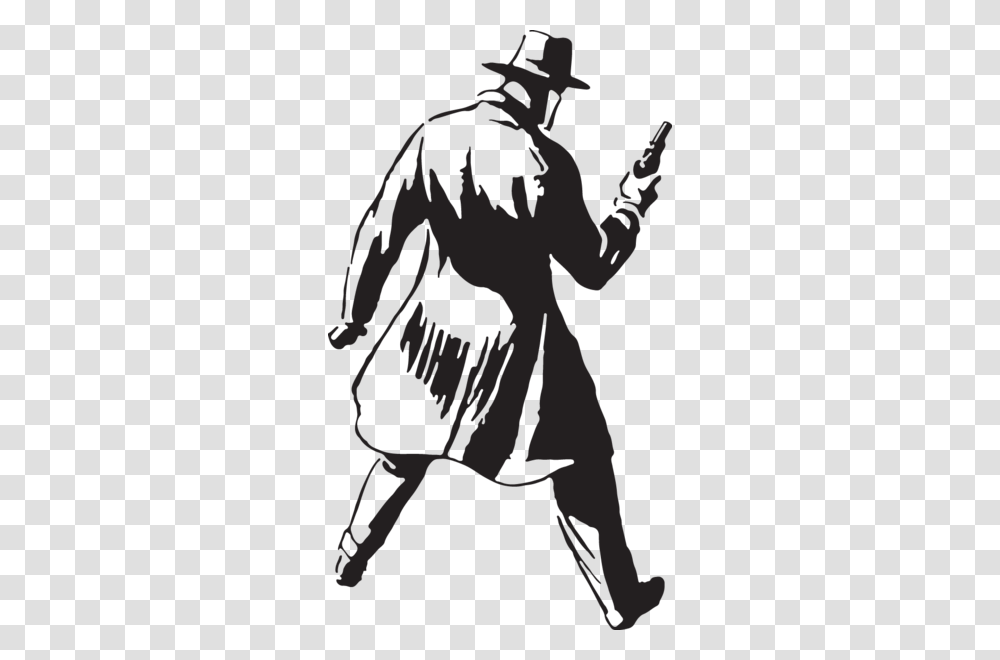 Man With Hat And Gun Multiple Images Guns And Clipart Images, Person, Human, Silhouette, Kneeling Transparent Png