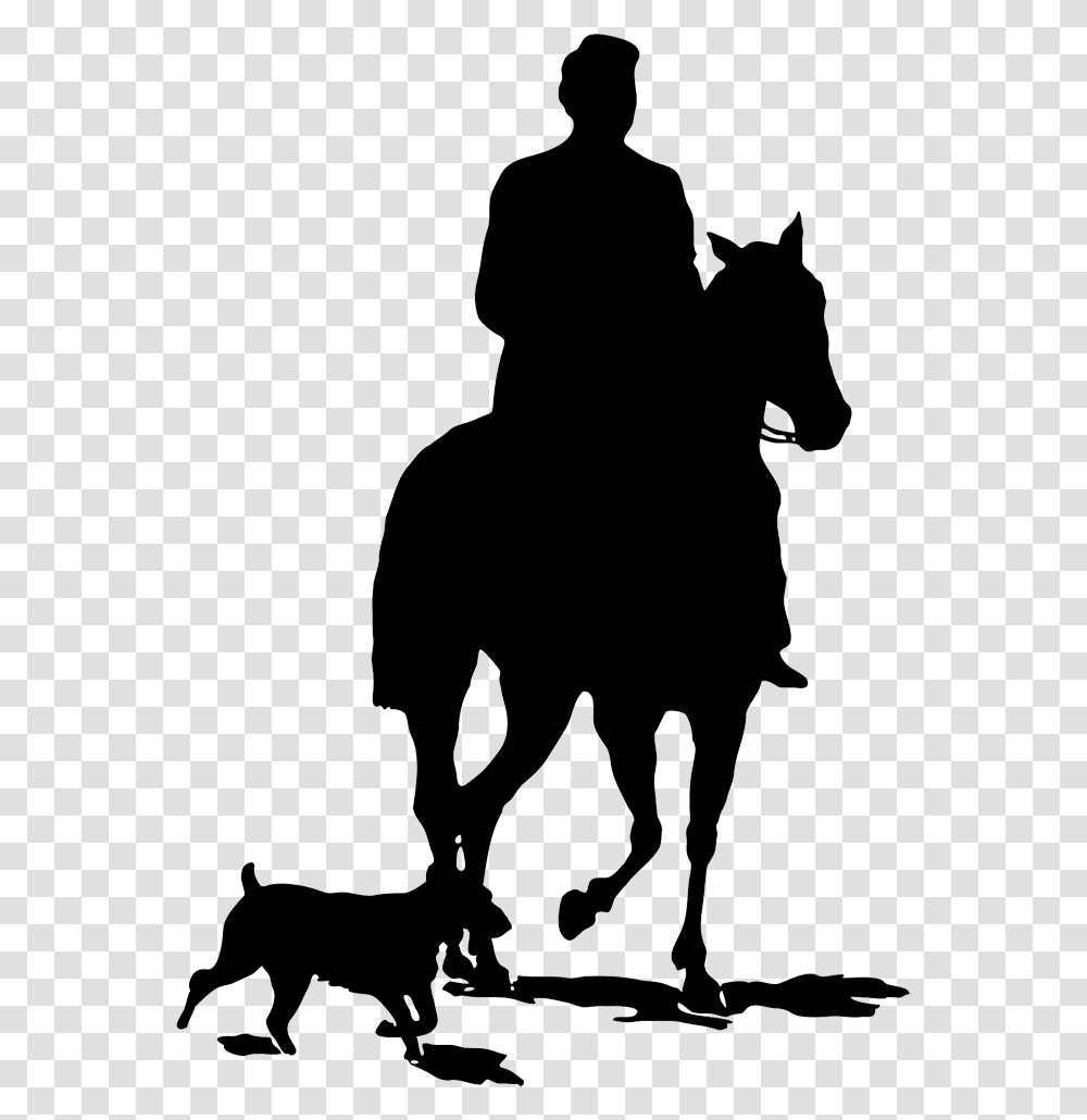 Man With Horse And Dog Man With Horse Dog, Silhouette, Person, Human, Kneeling Transparent Png