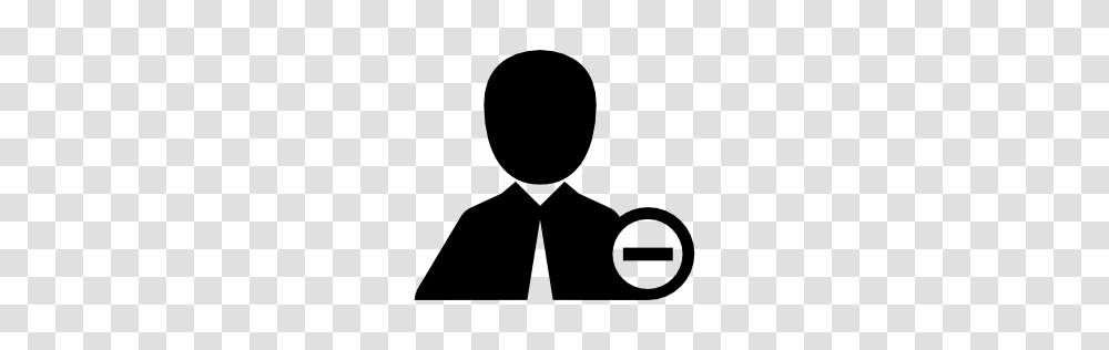 Man With Minus Sign Pngicoicns Free Icon Download, Person, Human, Silhouette, Stencil Transparent Png