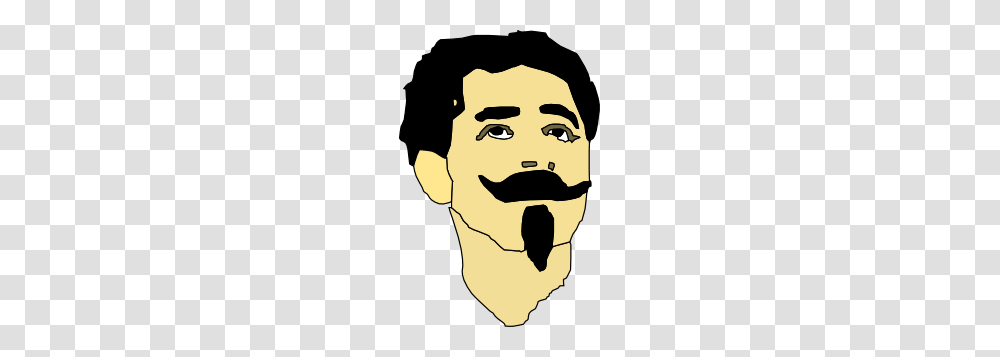 Man With Mustache And Goatee Clip Art Free Vector, Face, Stencil, Performer, Portrait Transparent Png