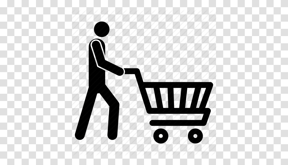Man With Shopping Cart Man With Shopping Trolley Shopping, Piano, Leisure Activities, Musical Instrument, Standing Transparent Png