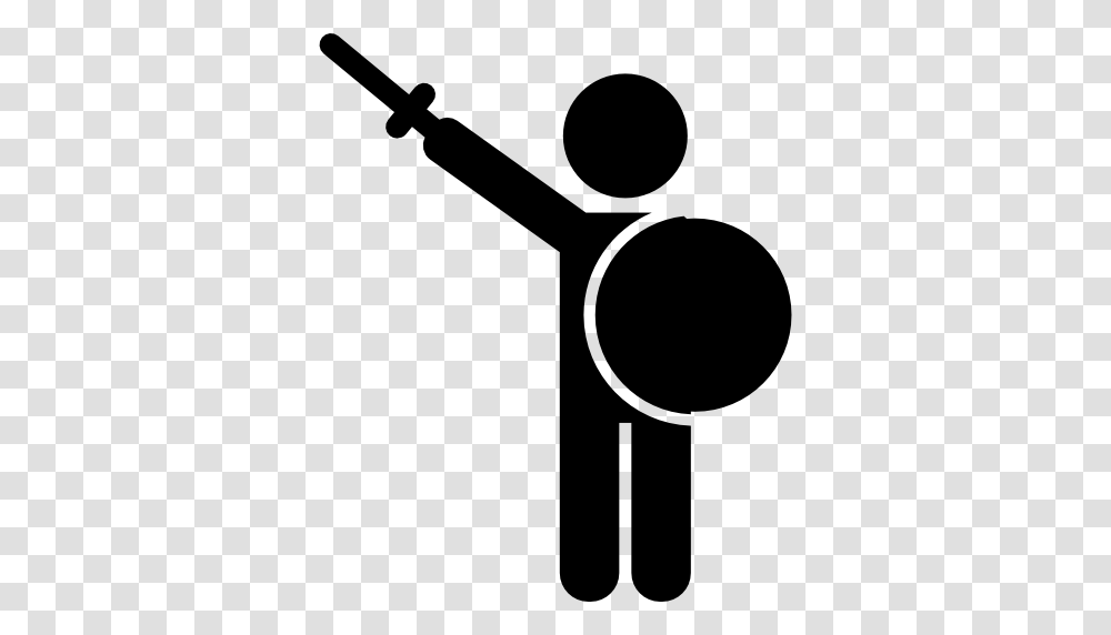 Man With Sword And Shield, Stencil, Blow Dryer, Appliance, Hair Drier Transparent Png