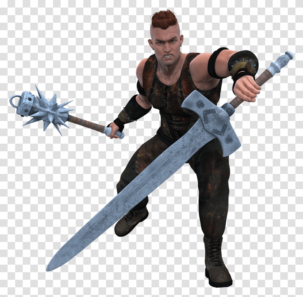 Man With Sword Hd, Weapon, Weaponry, Person, Human Transparent Png
