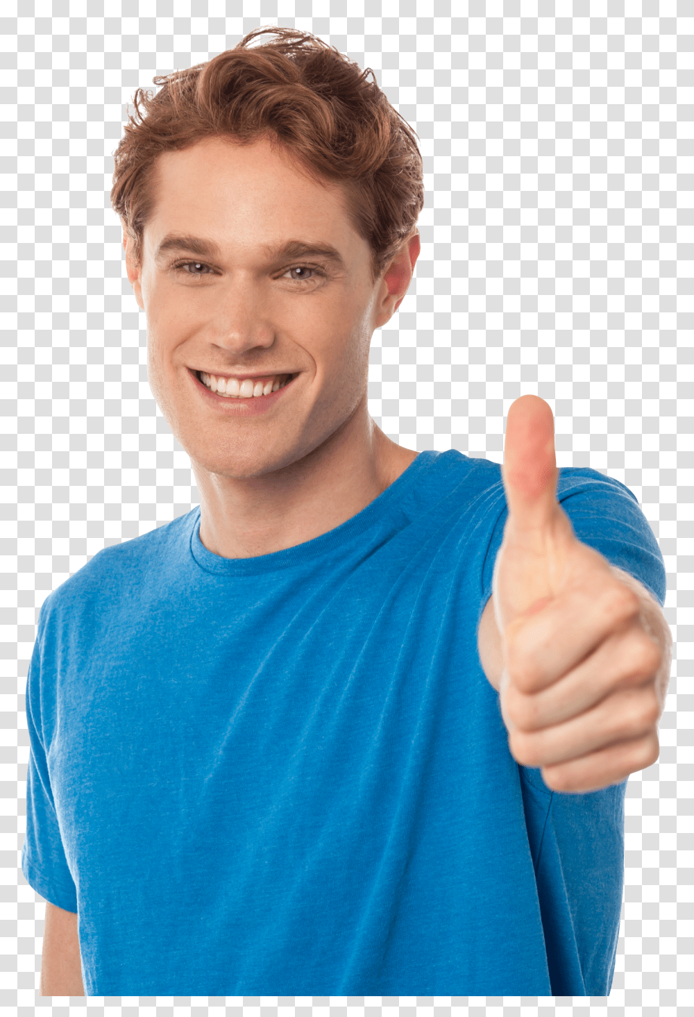 Man With Thumbs Up Transparent Png