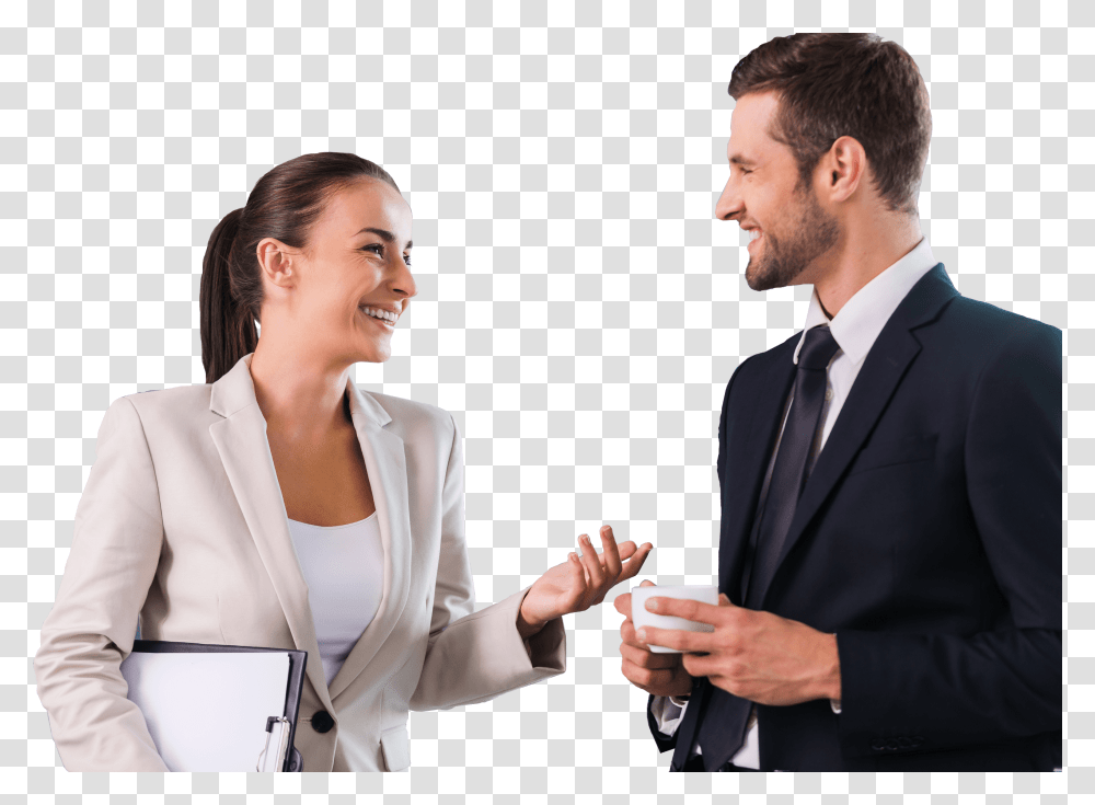 Man Woman Work, Suit, Overcoat, Person Transparent Png