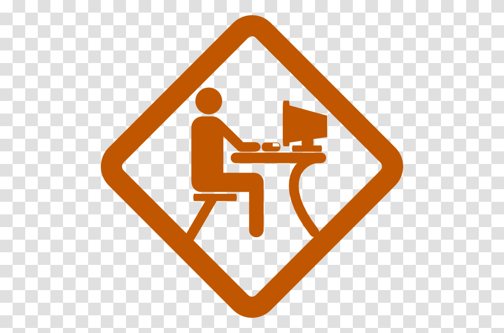 Man Working Clip Art, Sign, Road Sign, Logo Transparent Png