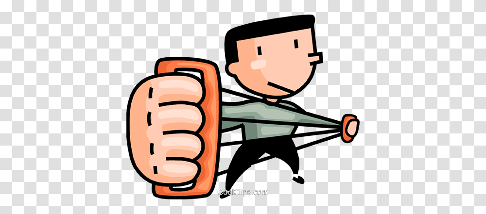 Man Working Out With A Chest Expander Royalty Free Vector Clip Art, Hand, Fist, Teeth, Mouth Transparent Png