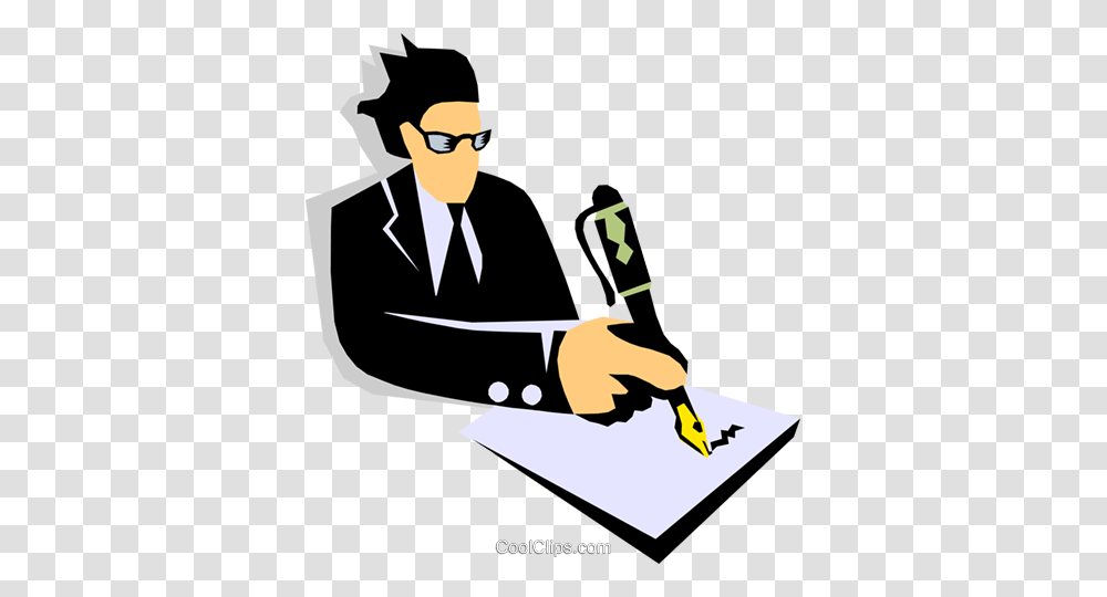 Man Writing Royalty Free Vector Clip Art Illustration, Person, Human, Sunglasses, Accessories Transparent Png