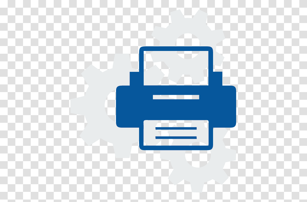 Manage Print Services Print Icon In Computer, Cross Transparent Png