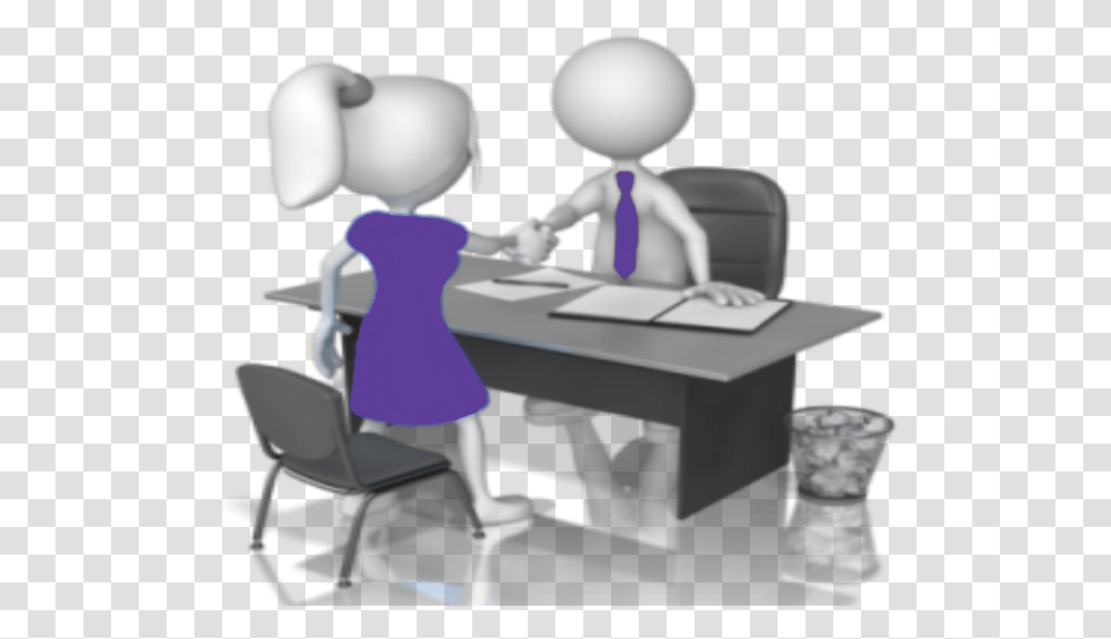 Manager And Employee, Chair, Furniture, Crowd, Table Transparent Png