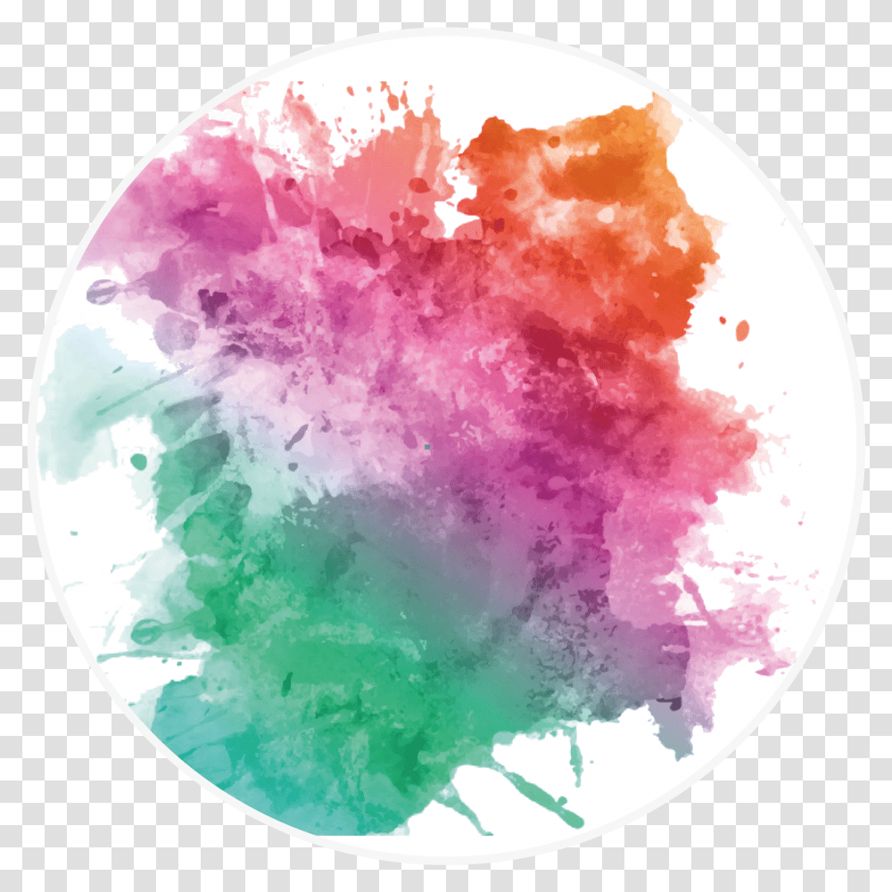 Mancha Colores Crculo Watercolour Splat, Paint Container, Dye Transparent Png