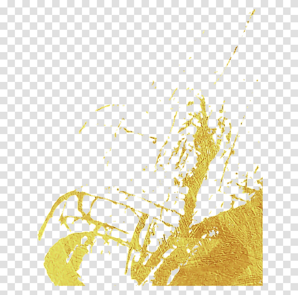 Manchas Oro Sticker By Marina Domnguez Sketch, Horn, Brass Section, Musical Instrument, Tuba Transparent Png