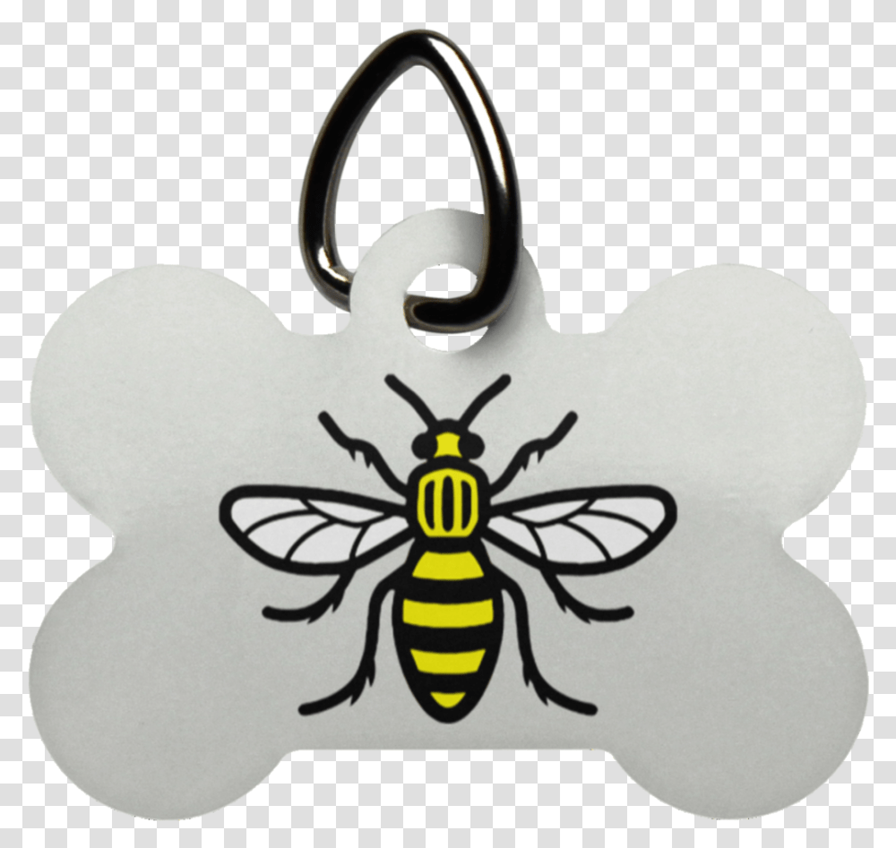 Manchester Bee Dog Bone Pet Tag Manchester Bee Vector Download, Wasp, Insect, Invertebrate, Animal Transparent Png