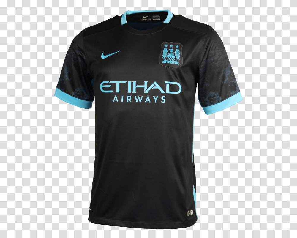 Manchester City Men's Official Away Jersey Man City T Shirt 2018, Apparel, Sleeve, T-Shirt Transparent Png