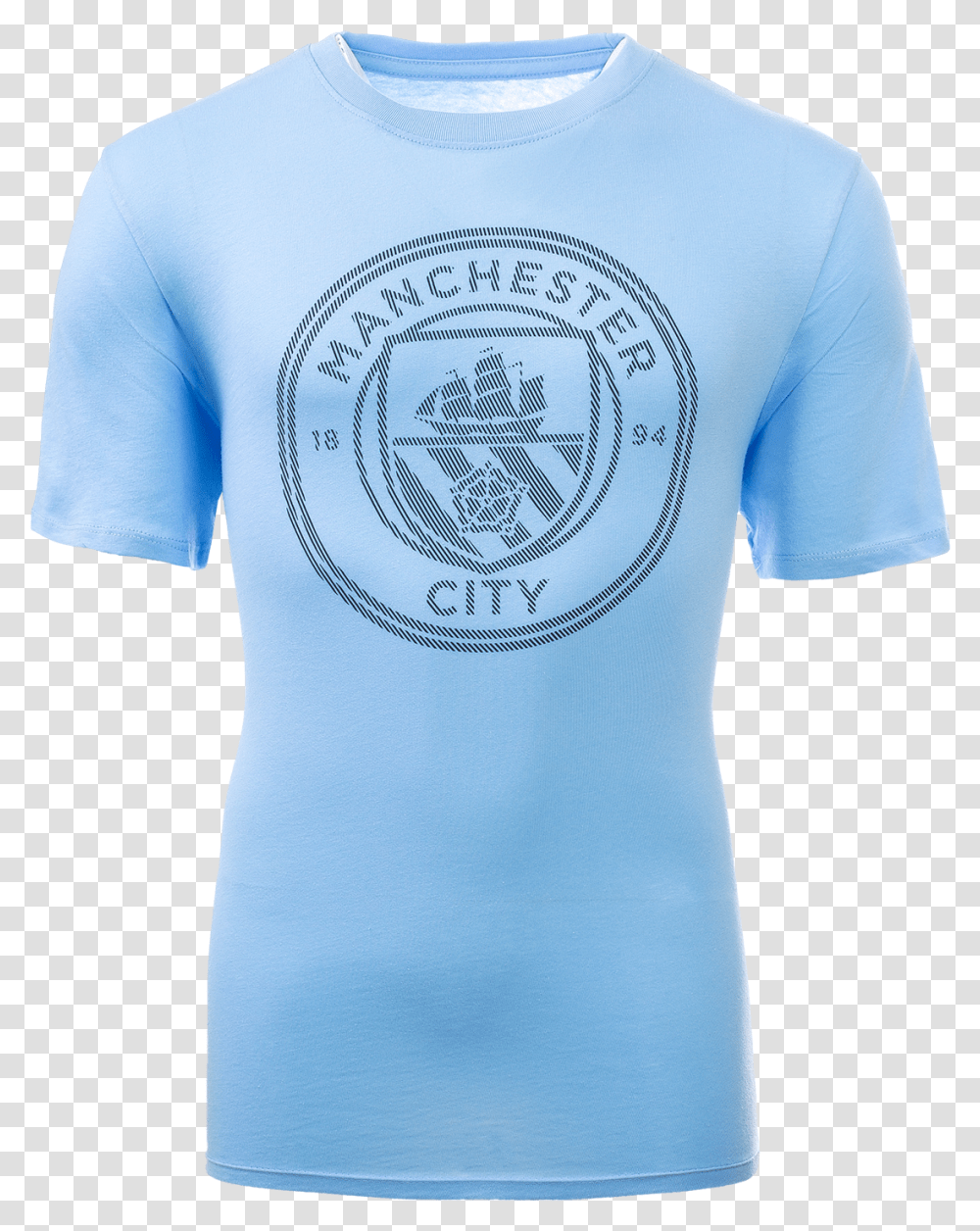 Manchester City Fa17 Crest T Shirt Manchester City, Apparel, T-Shirt, Tree Transparent Png