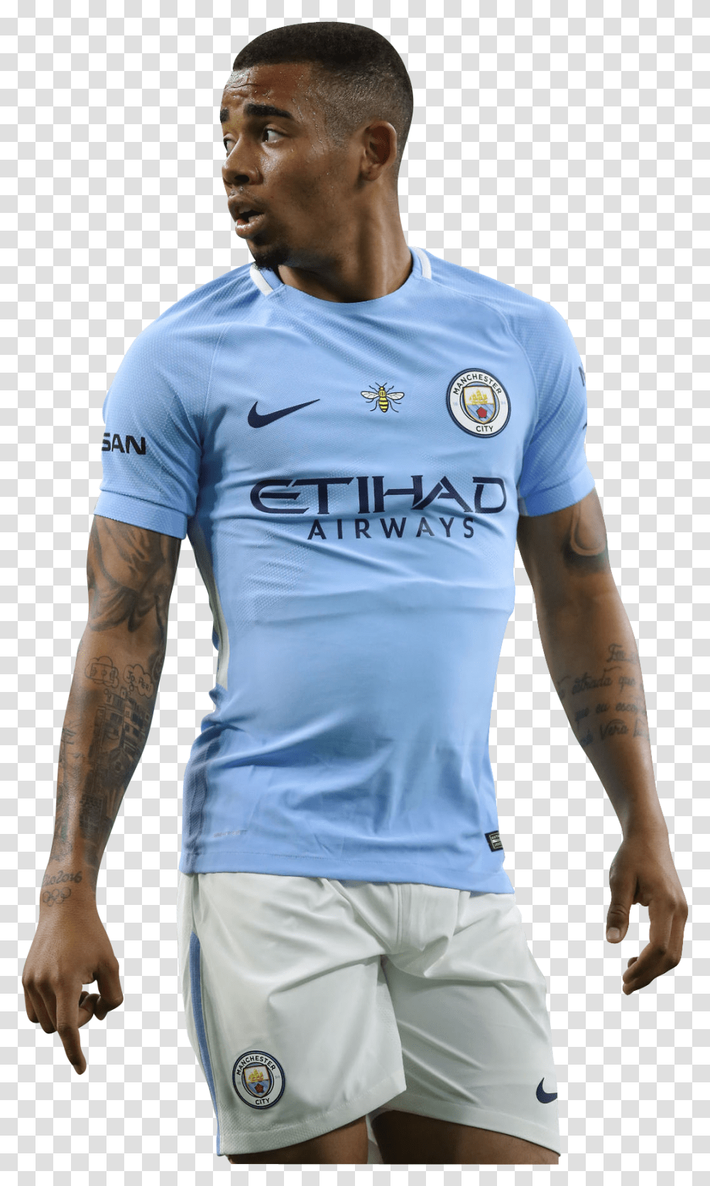 Manchester City Gabriel Jesus, Apparel, Shirt, Person Transparent Png