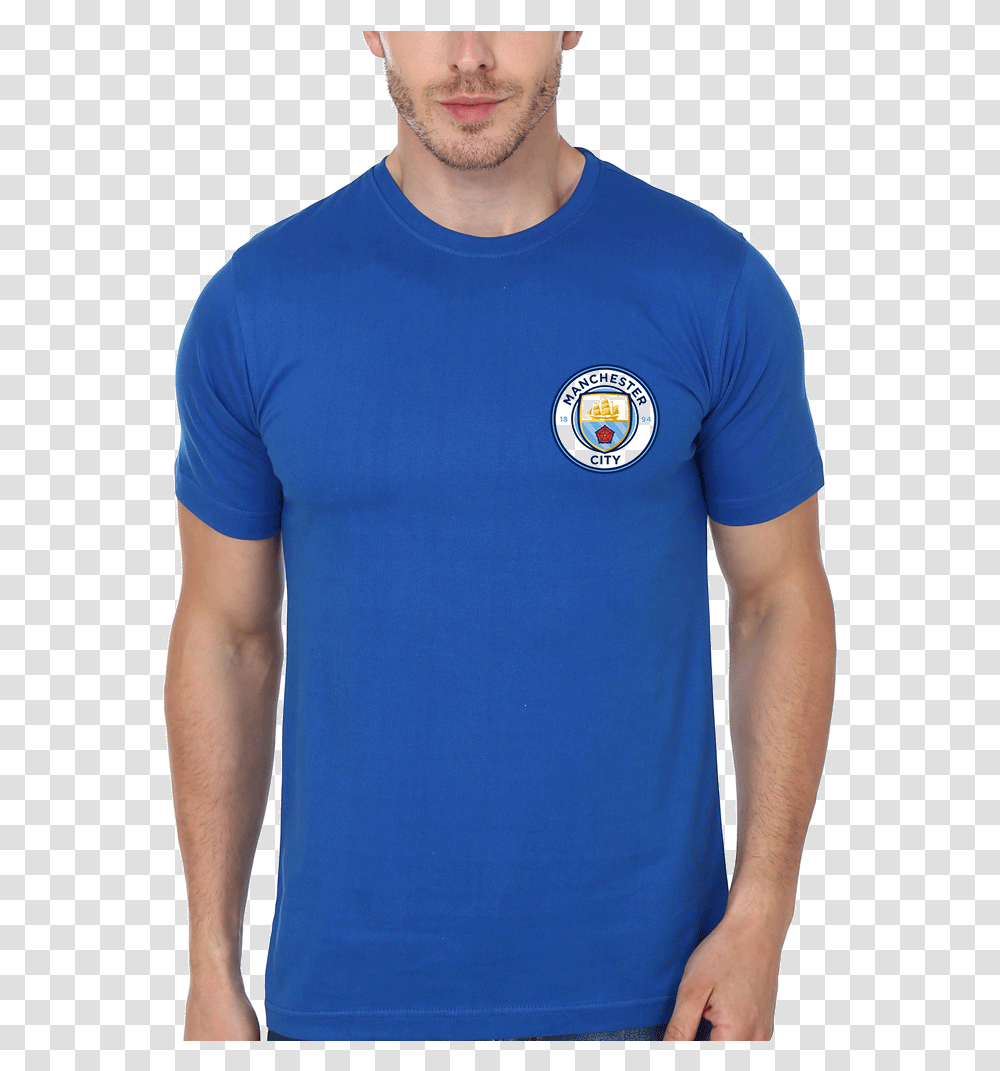 Manchester City Logo, Sleeve, T-Shirt, Person Transparent Png