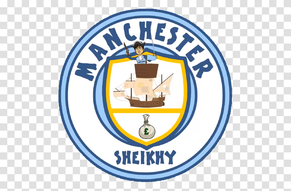 Manchester City Logo Emblem, Label, Person Transparent Png