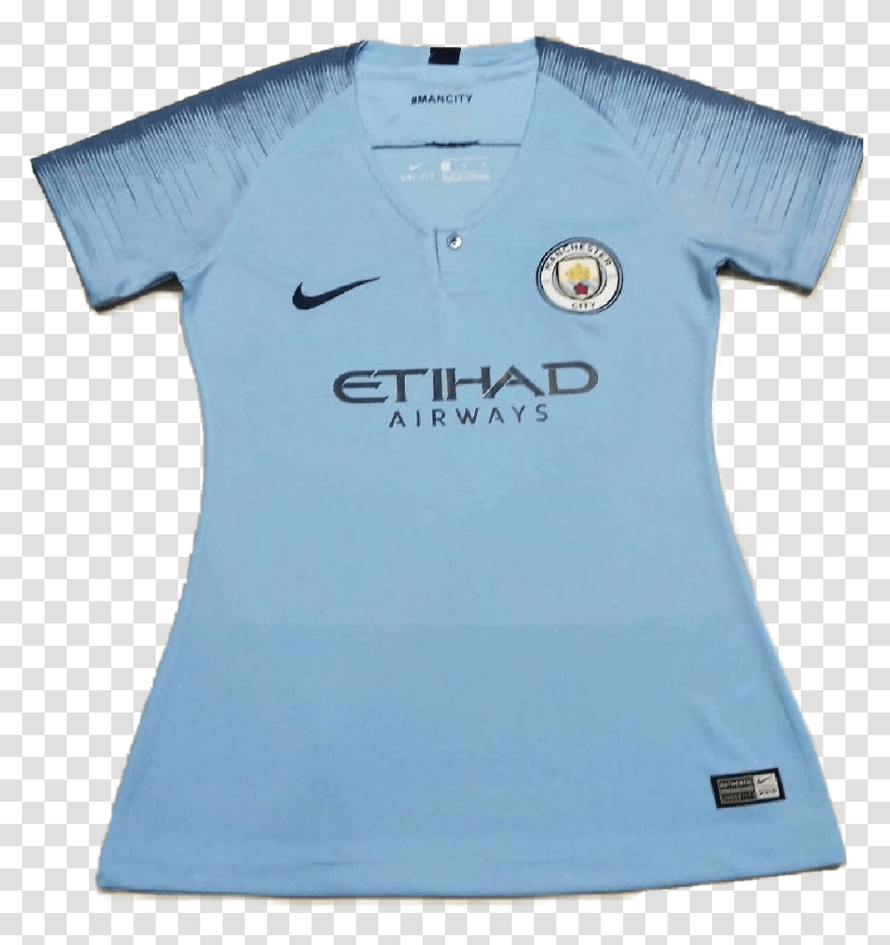 Manchester City Womens Soccer Jersey Etihad Airways, Clothing, Apparel, Shirt, T-Shirt Transparent Png
