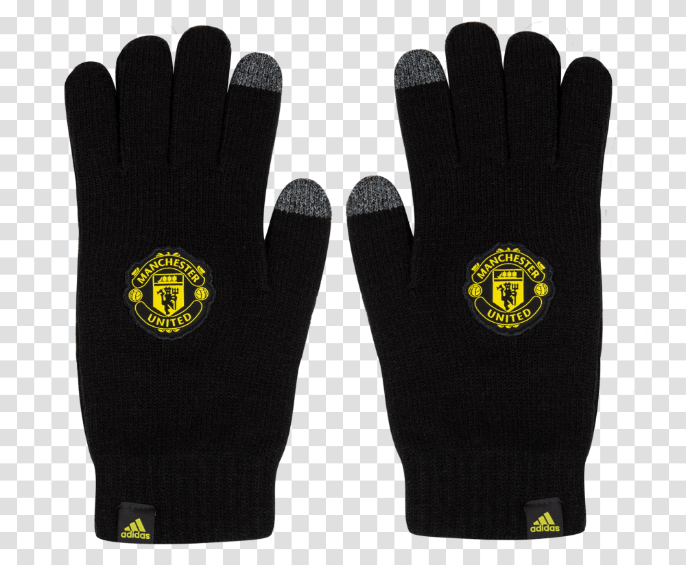 Manchester United Gloves Black Ez Football Manchester United, Clothing, Apparel Transparent Png