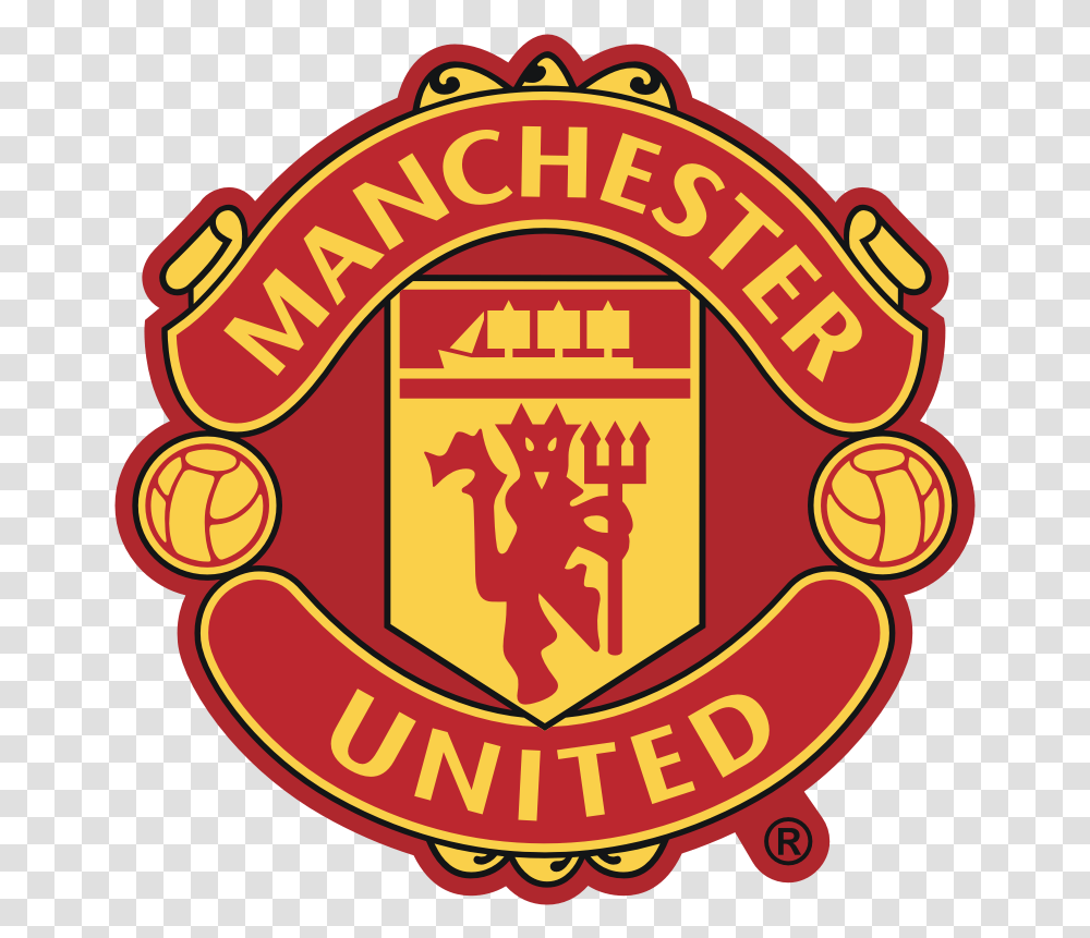 Manchester United Logo Clipart Manchester United, Symbol, Trademark, Emblem, Badge Transparent Png