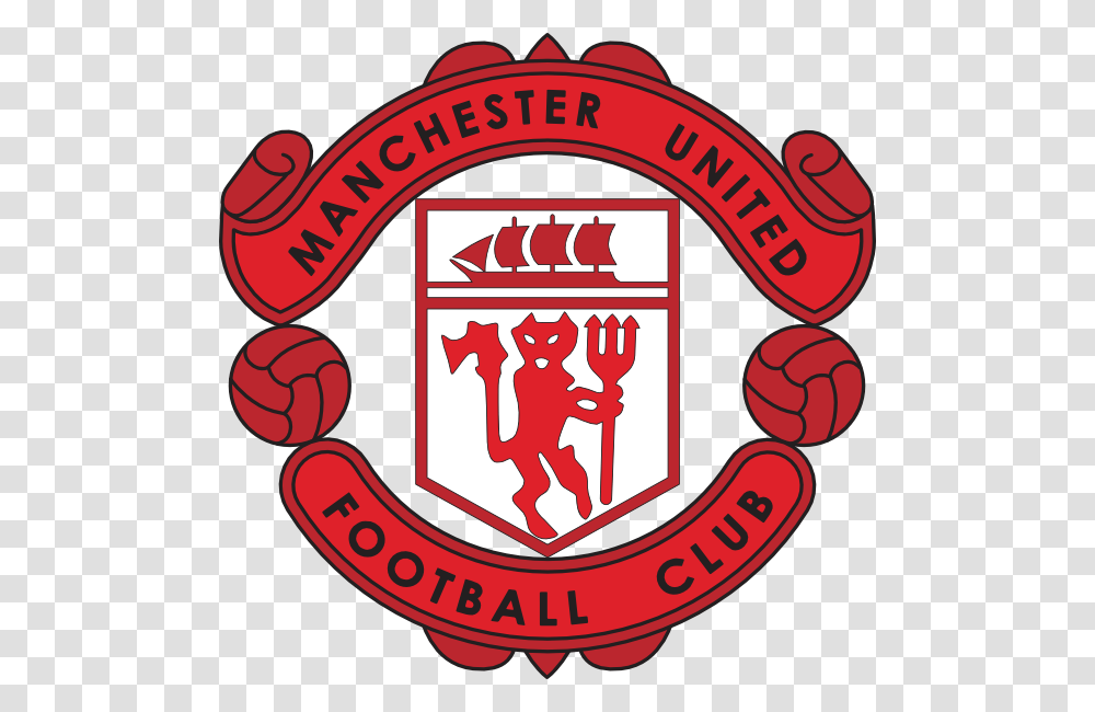 Manchester United Logo Clipart, Trademark, Ketchup, Food Transparent Png