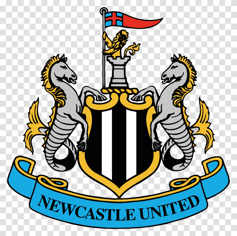 Manchester United Logo Logo Newcastle United, Symbol, Emblem, Trademark, Leisure Activities Transparent Png